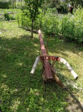 Predám starý drevený záhradný pluh - 6