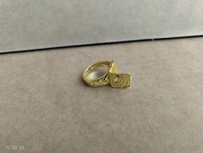 pansky prsten s kamienkom otvaraci - 6