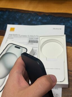 iPhone 15 128gb 100% bateria 2r záruka Orange - 6