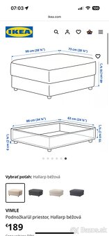 Ikea Vimle sedacia suprava - 6