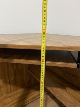 Kancelarsky stol dreveny hnedy - 6