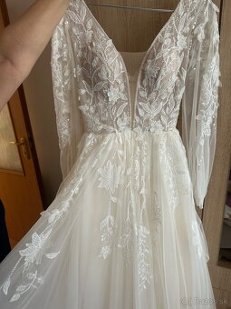 Svadobné šaty + spodnica s kruhom - 6