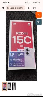 Predám  redmi 15 c ako nový trojmesačný záruka z 02 - 6