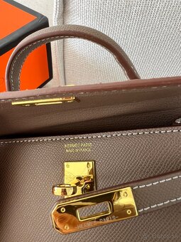 Hermes kelly mini kabelka khaki s krabicou - 6