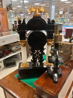 Stĺpikové hodiny Biedermeier 19.st - 6