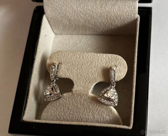 Diamantové náušnice z bieleho zlata 1.048 ct - 6