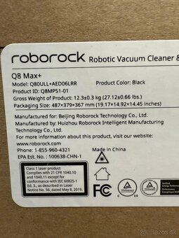 Robotický vysavač Roborock Q8 Max+ černý - 6