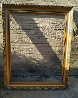 Starožitný drevený rám na obraz - 6