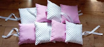 Set pre bábätko ružový s volánikmi - 6