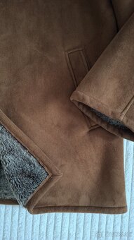 Pánsky kožuch zateplený kabát, veľ.L.. - 6