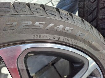 Alu disky 5x112 R18 Mercedes + 225/45 R18 zimné - 6