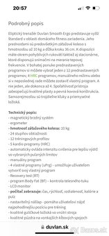 Eliptický trenažér DUVLAN - 6