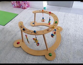 Drevené chodítko / oblúk na rozvoj motoriky - 6