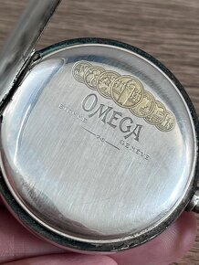Panceřové tříplaštové sříbrné OMEGA, zdobené gilošováním - 6