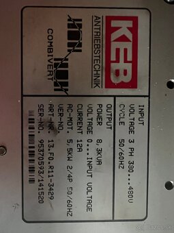 Frekvenčný menič 5,5kW - 6