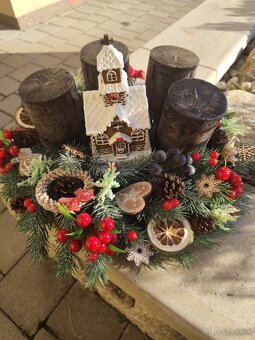 Adventný veniec vianočný - 6