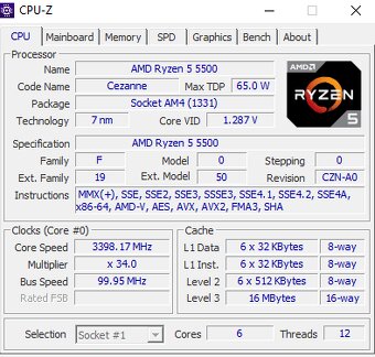 Herný PC Ryzen 5 5500 + GTX 1660 Super 6GB - 6