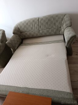 Rozkladacia sedacia súprava s 2 kreslami - 6