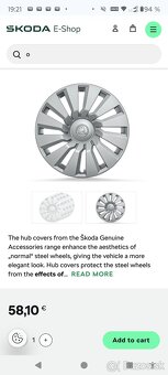 Skoda Scala / Kamiq 4x kolesa. cena komplet 90e - 6