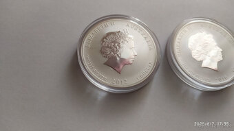 Lunárna séria II. 2012 drak a 2016 opica 1 oz farebné - 6