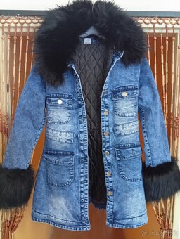 Krásny dámsky kabát jeseň/zima.plus darček - 6