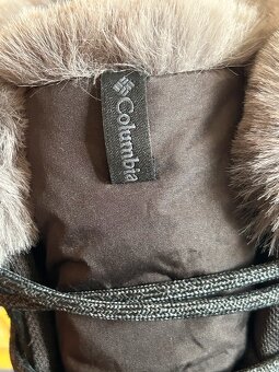 ZIMNÉ KOŽENÉ TOPÁNKY zn.COLUMBIA Waterproof č.40 - 6