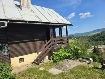 Krásna záhrada s chatkou na južnom svahu aj s IS - 6