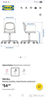 Detský stôl so stoličkou IKEA - 6