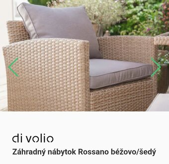 DiVolio Záhradný nábytok Rossano Béžovo-šedý - 6