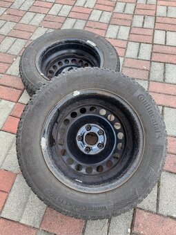 4ks komplet VW plechove disky + Continental TS860 - 6