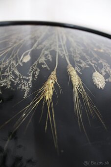 Malý kvetinový stolík zo živice, ručná výroba - 6