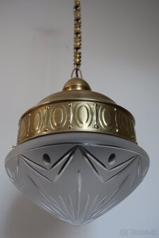 Starožitný mosadzný luster. - 6