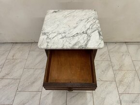 Starožitný stolek s mramorovou deskou - 6