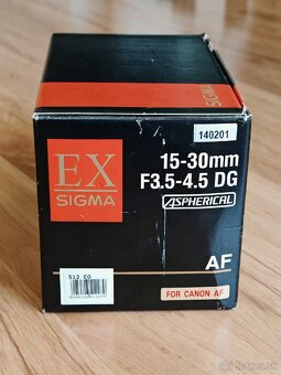 PREDANE Sigma 15-30 mm F 3,5-4,5 EX DG Canon - 6