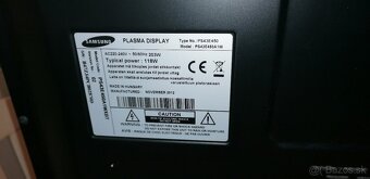 Predám plazmový Tv samsung PS 43E 450 A - 6