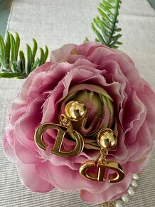 Dior komplet náušnice + perlový náhrdelník Predané - 6