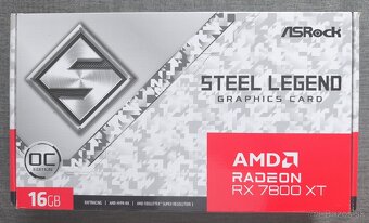Predám grafickú kartu ASROCK RX 7800 XT Steel Legend 16G OC - 6