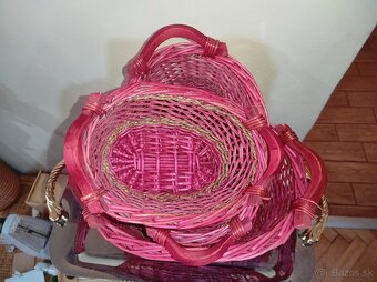 Sada (3ks) oválne košiky s ručkami Nepoužívané - 6