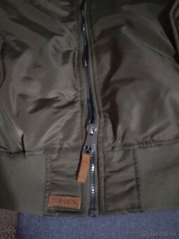 Predám bundu bomber TOP GUN - 6