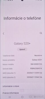 Samsung S20+ 128GB Dualsim - 6