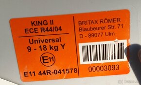 Autosedačka Britax Römer King II - 6