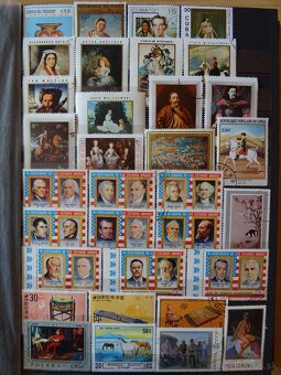 Pekná zbierka známok UMENIE 1 - 6