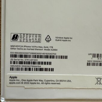 Predám Iphone 14 Pro Max 1TB Gold - 6