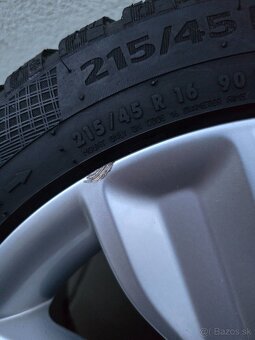 Predám zimné kolesá 5x100 R16 J7/ET34 + pneu 215/45 R16 - 6