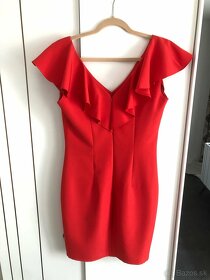 Krátke červené šaty zn. Dara Fashion, č.38 - 6