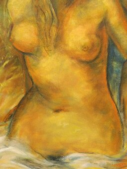 Obraz EAB 1971, AKT ve vodě, olejomalba 83x63 - 6