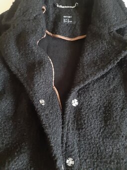 Dámsky čierny kabát - 6