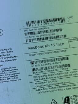 MacBook Air 15 M3 16GB/256GB - nepoužity - 6