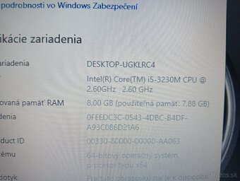 predám Dell Latitude e5530 / Intel core i5 / 8gb ram / ssd - 6