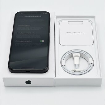 Apple iPhone 12 64GB Black 99% Zdravie Batérie Super Stav - 6